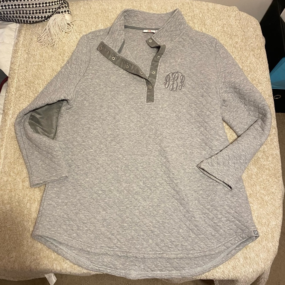 Marley Lily XXL Gray Pullover “DBR” Monogram